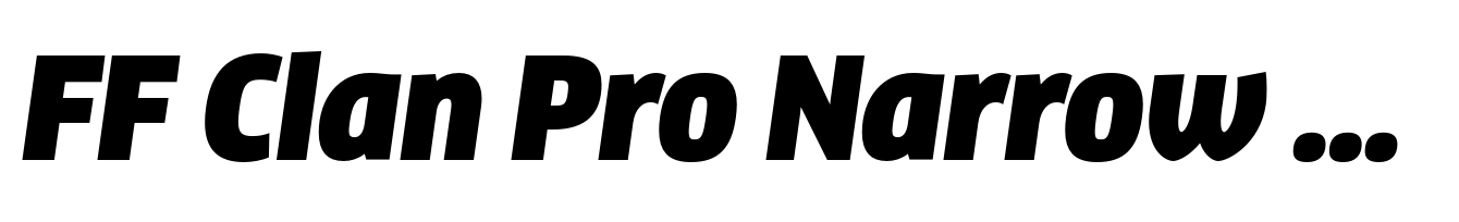 FF Clan Pro Narrow Ultra Italic
